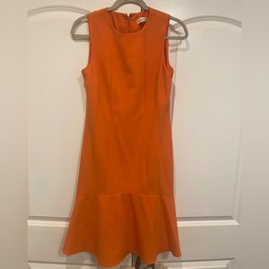 Coral Dress with Mermaid hem